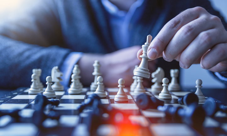 Man playing chess