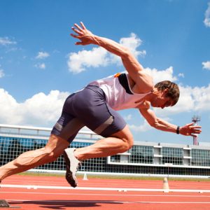 sports professionals sprinting track and field